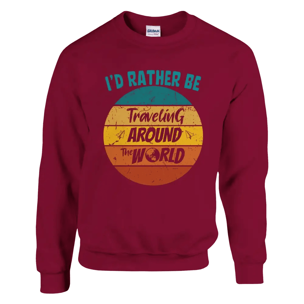 I'd Rather Be Travelling Around The World - Sweatshirt - Rather Be In Finland
