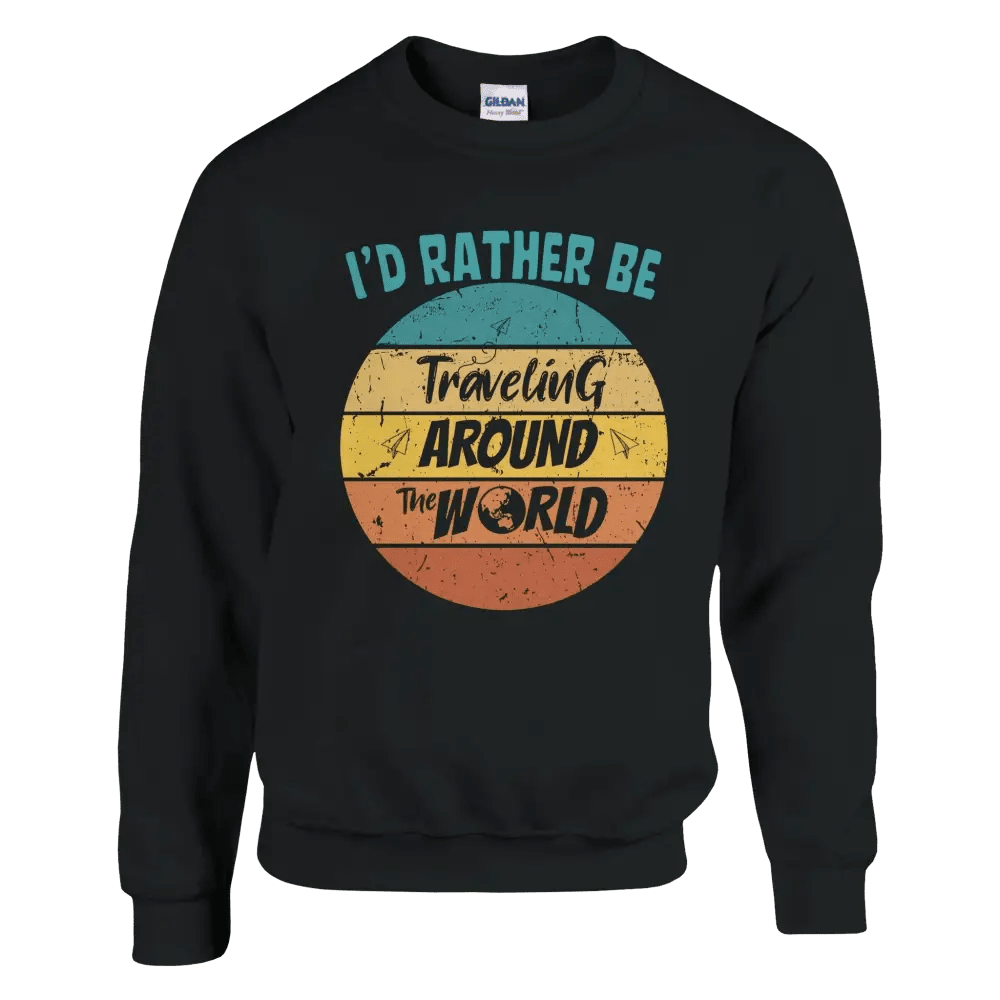 I'd Rather Be Travelling Around The World - Sweatshirt - Rather Be In Finland