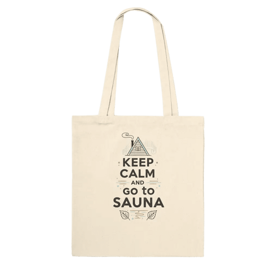 Keep Calm and Go to Sauna - Premium Tote Bag - Rather Be In Finland