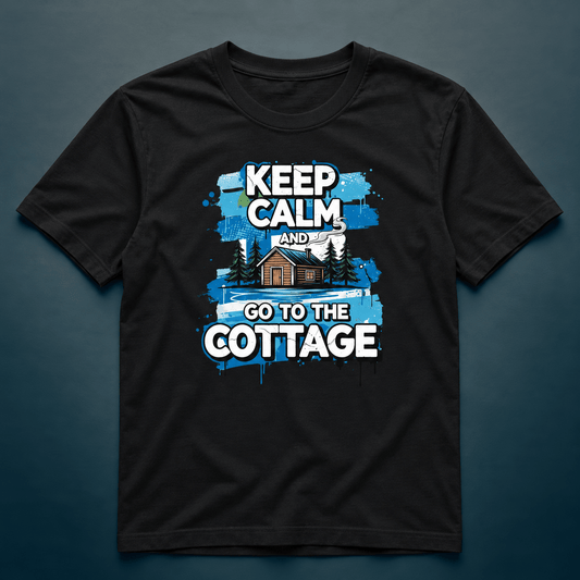 Keep Calm And Go To The Cottage - T-shirt - Rather Be In Finland