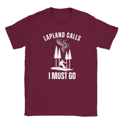 Lapland Calls I Must Go – Ski Edition Finland - T-shirt - Rather Be In Finland