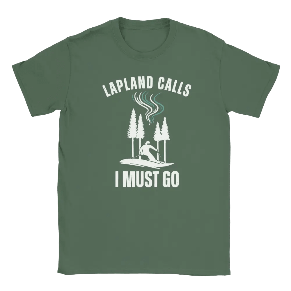 Lapland Calls I Must Go – Ski Edition Finland - T-shirt - Rather Be In Finland