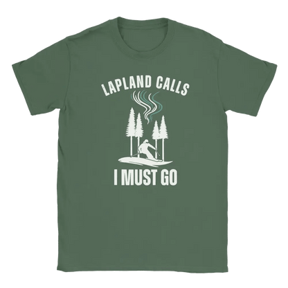 Lapland Calls I Must Go – Ski Edition Finland - T-shirt - Rather Be In Finland