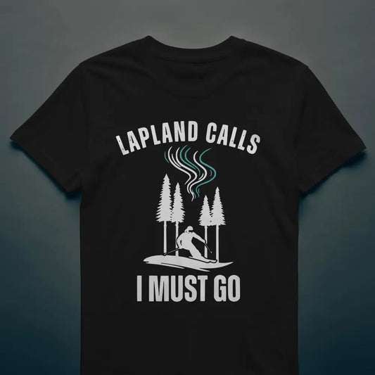 Lapland Calls I Must Go – Ski Edition Finland - T-shirt - Print Material - Rather Be In Finland