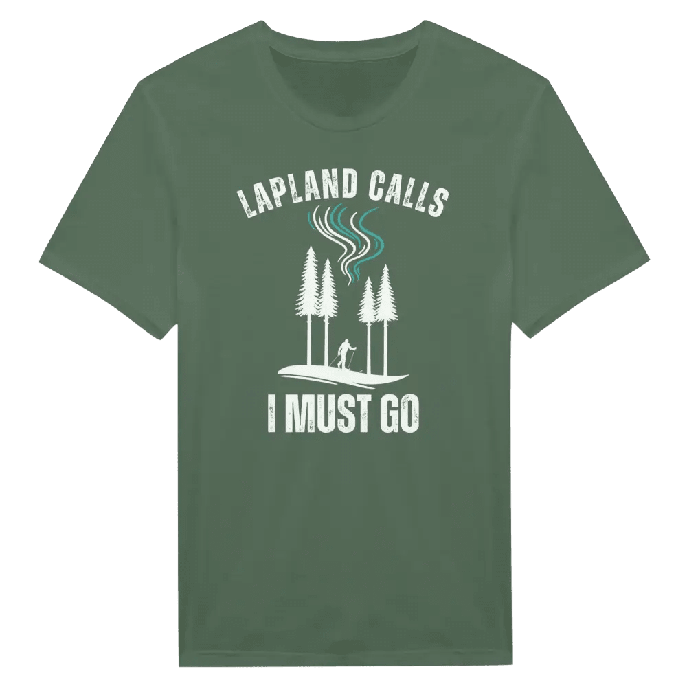 Lapland Calls - I Must Go - Skier Edition - T-shirt - Rather Be In Finland