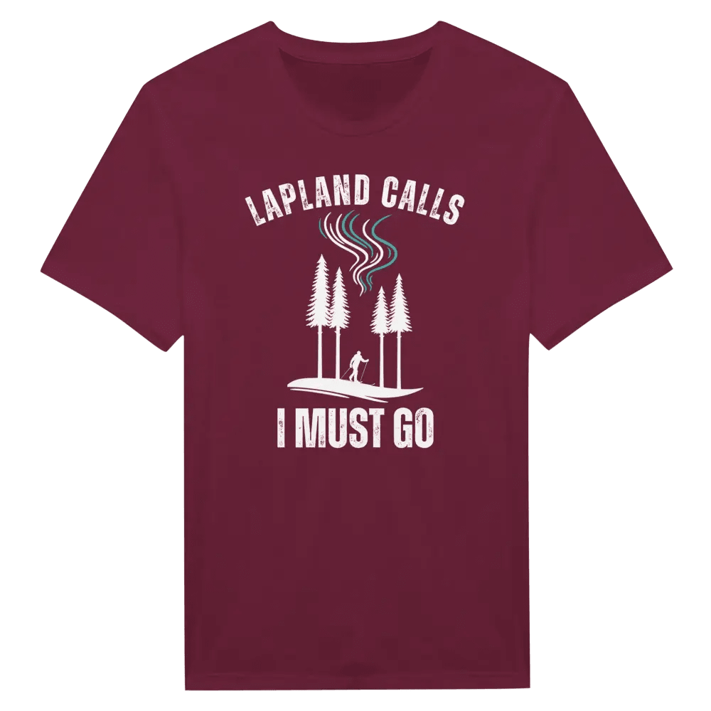 Lapland Calls - I Must Go - Skier Edition - T-shirt - Rather Be In Finland
