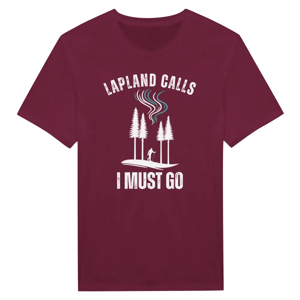 Lapland Calls - I Must Go - Skier Edition - T-shirt - Rather Be In Finland