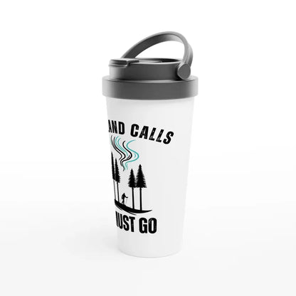 Lapland Calls - I Must Go - Stainless Steel Travel Mug - Rather Be In Finland
