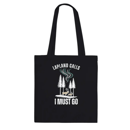 Lapland Calls - Premium Tote Bag Black - Rather Be In Finland