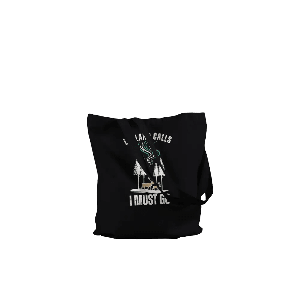 Lapland Calls - Premium Tote Bag Black - Rather Be In Finland