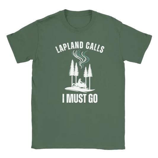 Lapland Calls - Skidoo Edition - T-shirt - Rather Be In Finland