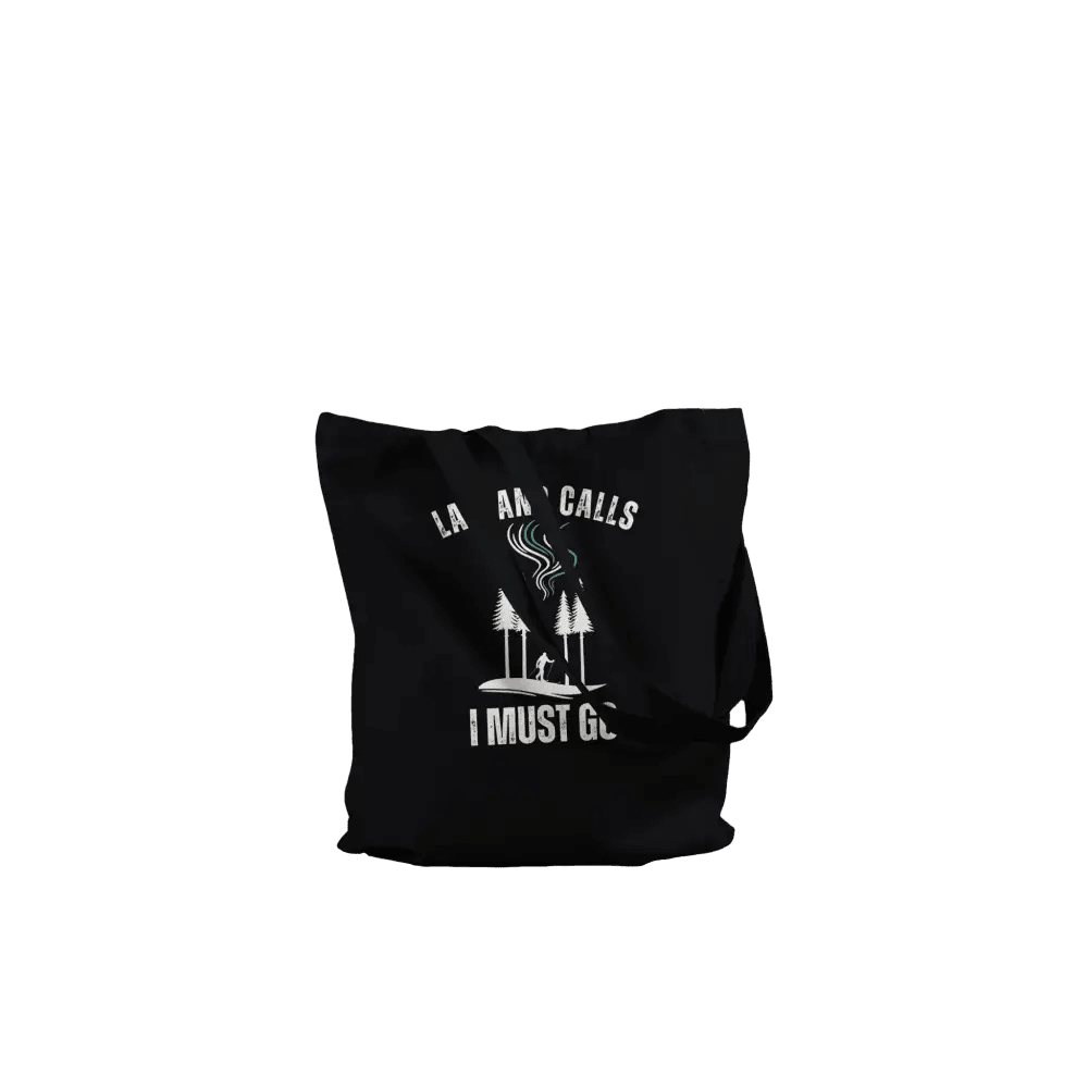 Lapland Calls - Skier Edition - Premium Tote Bag Black - Rather Be In Finland