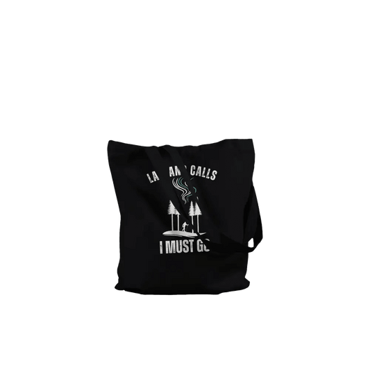 Lapland Calls - Skier Edition - Premium Tote Bag Black - Rather Be In Finland