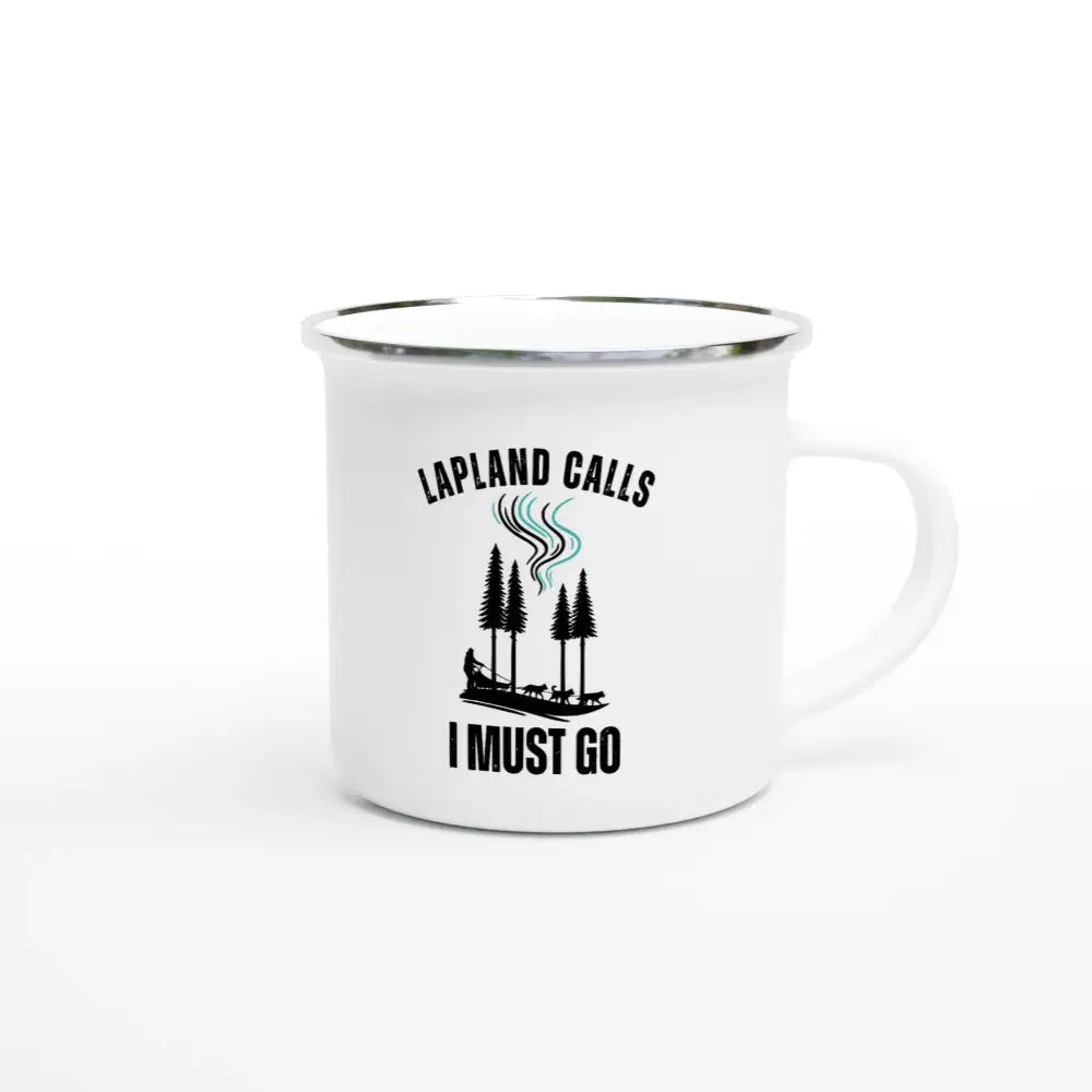 Lapland Calls - Sled Edition - Enamel Mug - Rather Be In Finland