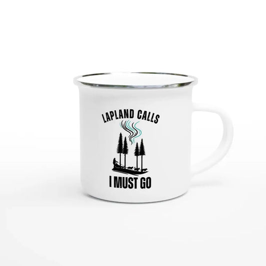 Lapland Calls - Sled Edition - Enamel Mug - Rather Be In Finland