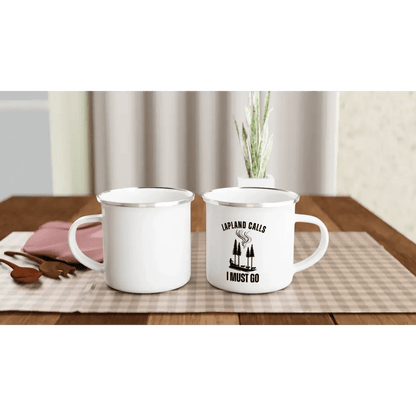 Lapland Calls - Sled Edition - Enamel Mug - Rather Be In Finland