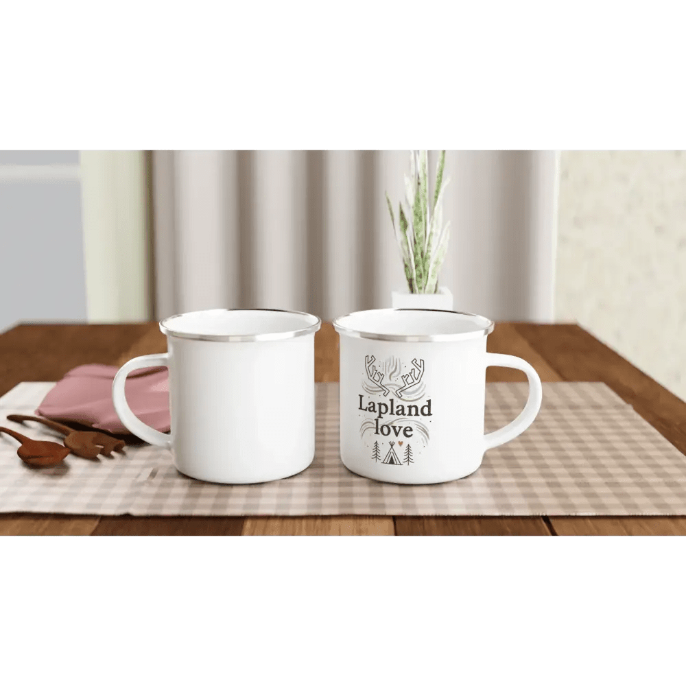 Lapland Love - Enamel Mug - Rather Be In Finland