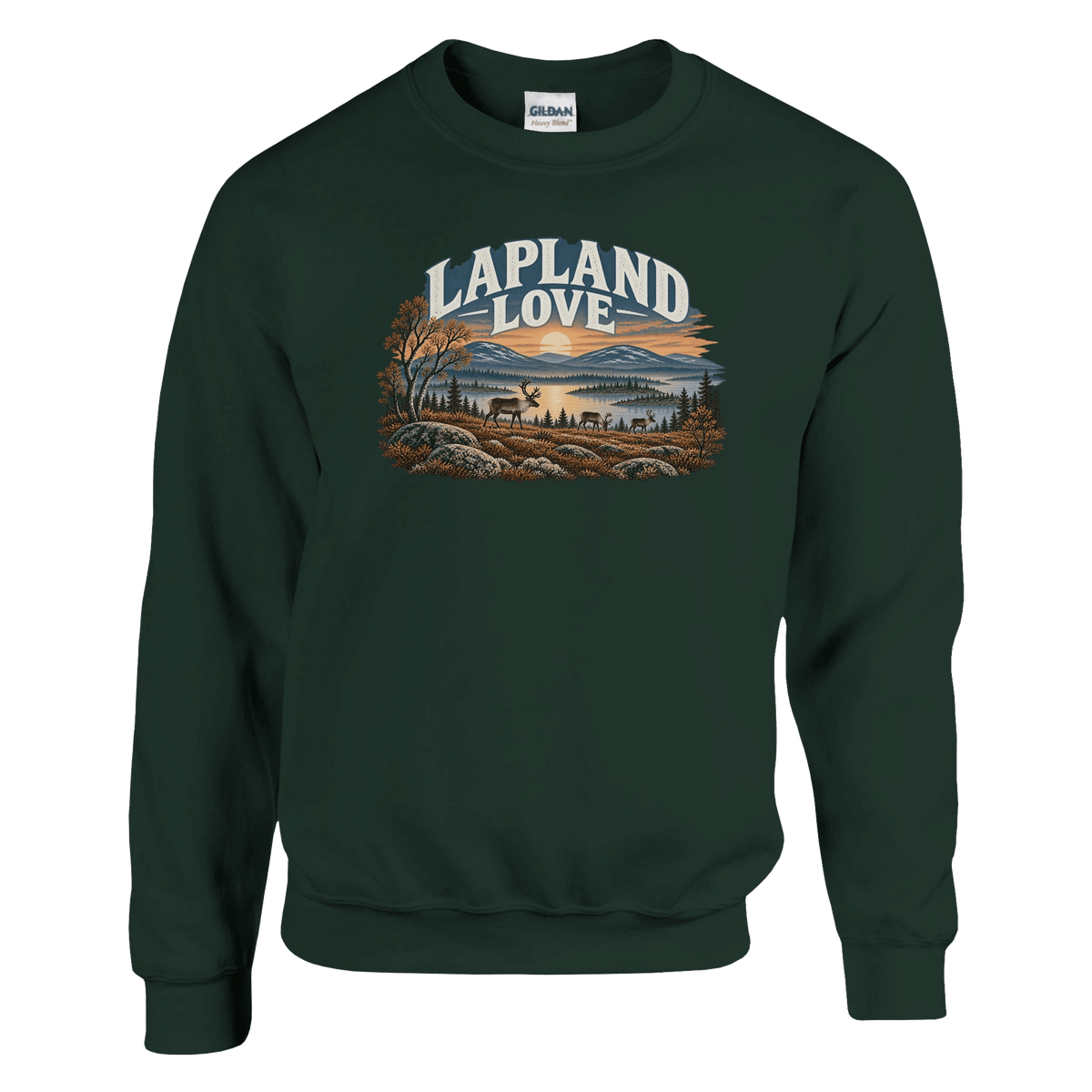 Photo du produit : sweat-shirt au motif « Lapland Love Finnish Reindeer » de Rather Be in Finland