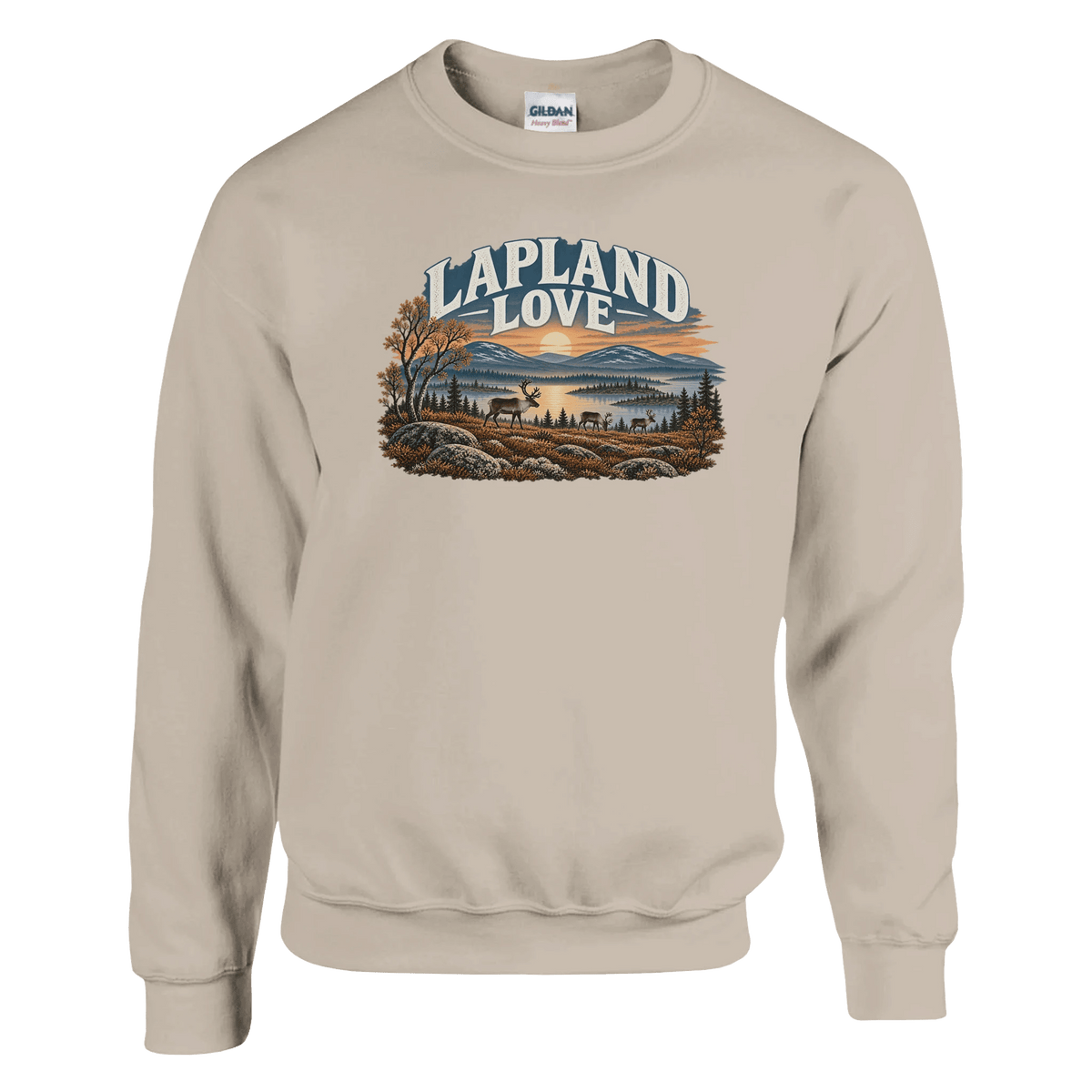 Photo du produit : sweat-shirt au motif « Lapland Love Finnish Reindeer » de Rather Be in Finland