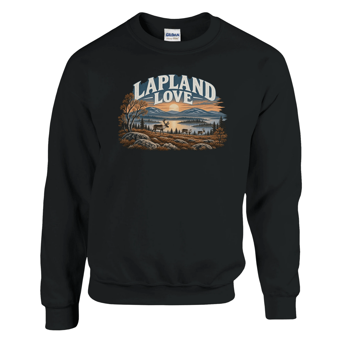 Photo du produit : sweat-shirt au motif « Lapland Love Finnish Reindeer » de Rather Be in Finland