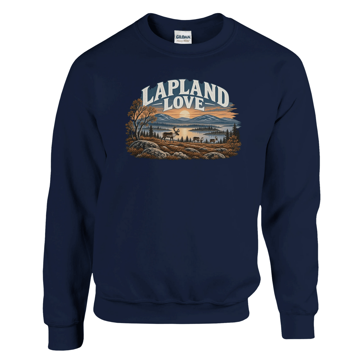 Photo du produit : sweat-shirt au motif « Lapland Love Finnish Reindeer » de Rather Be in Finland
