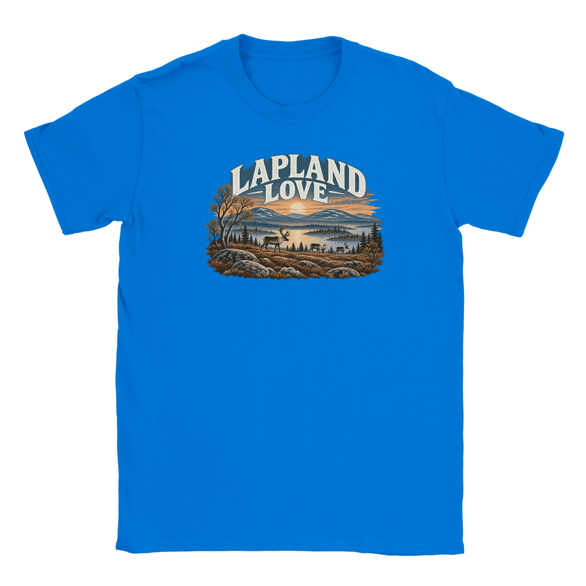 Lapland Love Finnish Reindeer - T-shirt - Rather Be In Finland