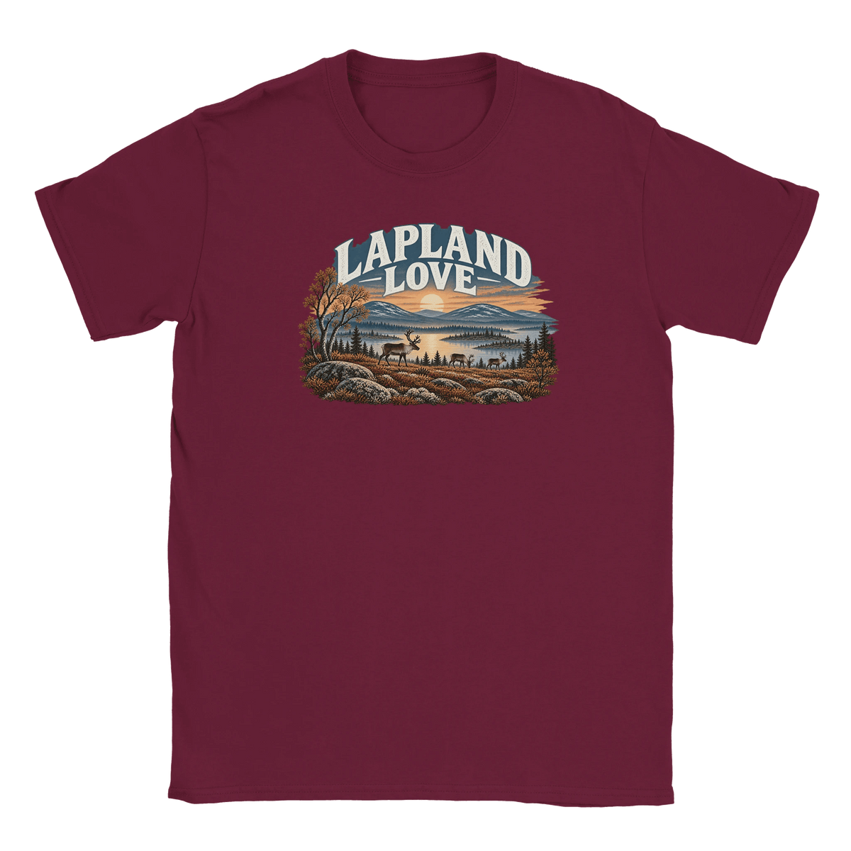 Lapland Love Finnish Reindeer - T-shirt - Rather Be In Finland