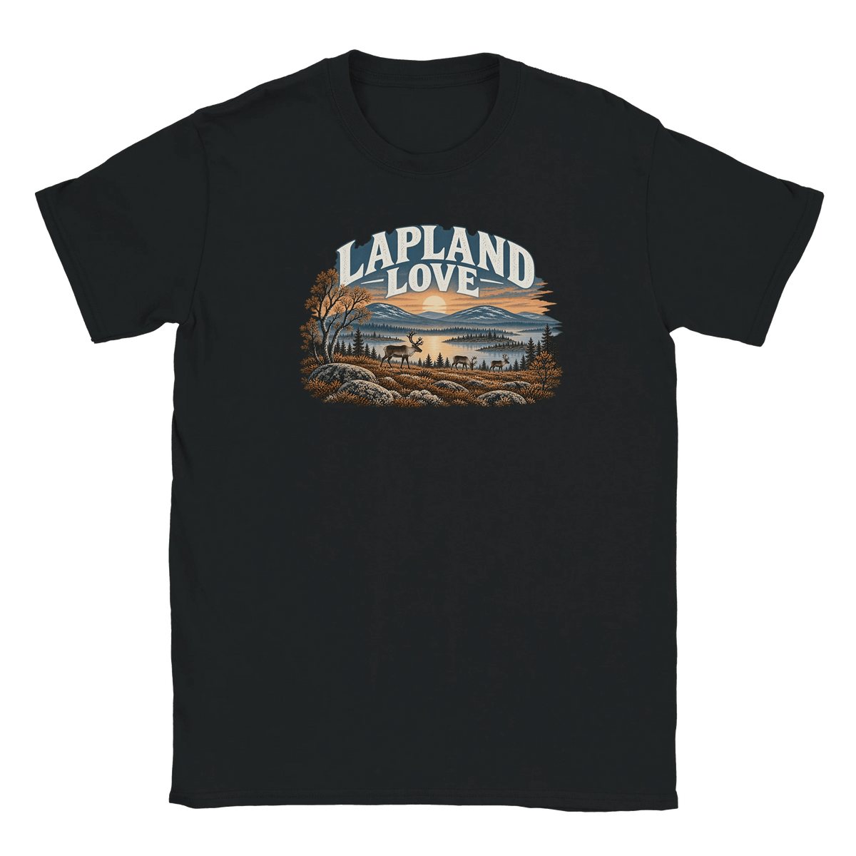 Lapland Love Finnish Reindeer - T-shirt - Rather Be In Finland