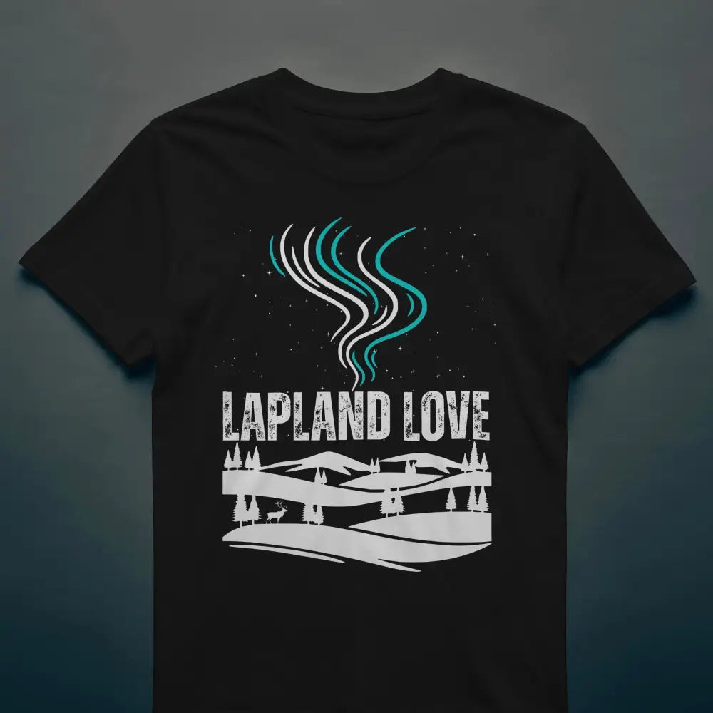 Lapland Love - Northern Lights - T-shirt - Print Material - Rather Be In Finland