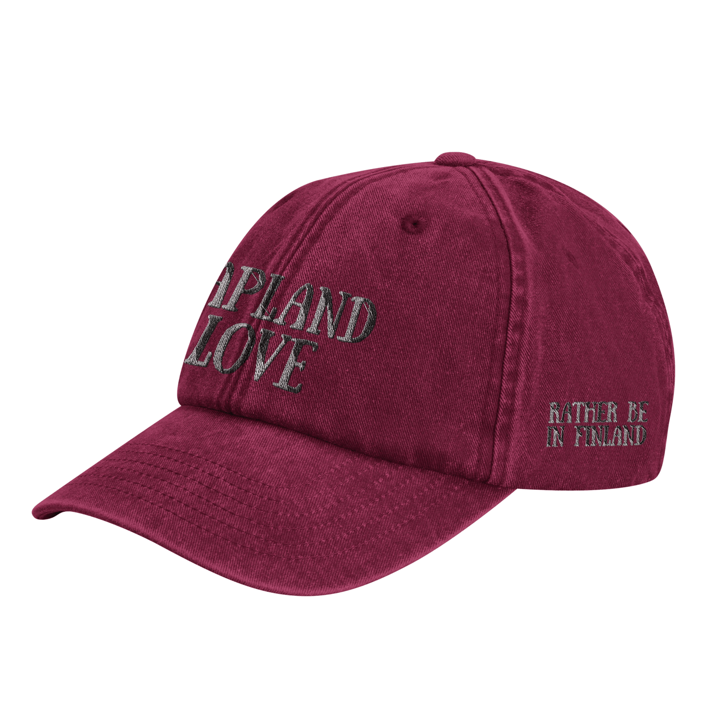Lapland Love - Vintage Cotton Dad Hat - Rather Be In Finland