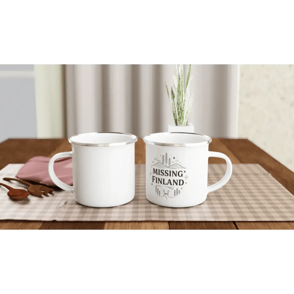 Missing Finland - Enamel Mug - Rather Be In Finland