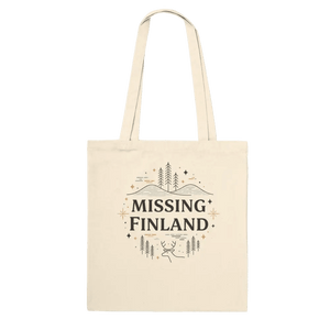 Photo du produit : sac en coton au motif « Missing Finland » de Rather Be in Finland
