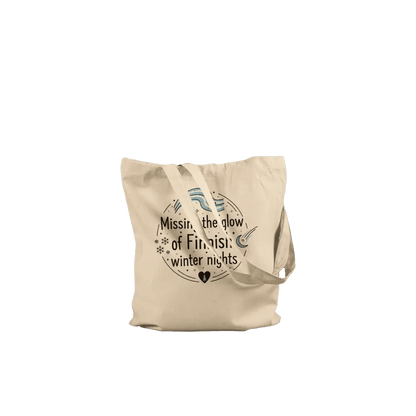 Missing the Glow of Finnish Winter Nights - Premium Tote Bag - Rather Be In Finland