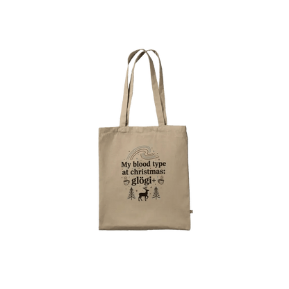My Blood Type at Christmas: Glögi+ - Premium Tote Bag - Rather Be In Finland