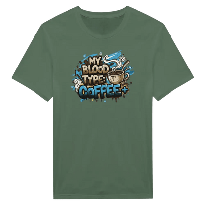 My Blood Type: Coffee+ - T-shirt - Rather Be In Finland