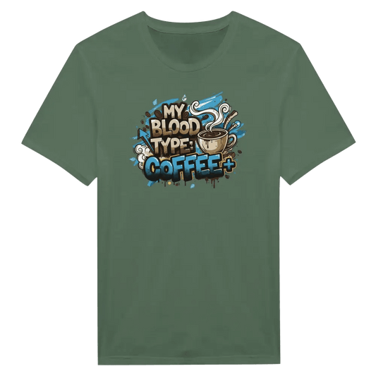 My Blood Type: Coffee+ - T-shirt - Rather Be In Finland