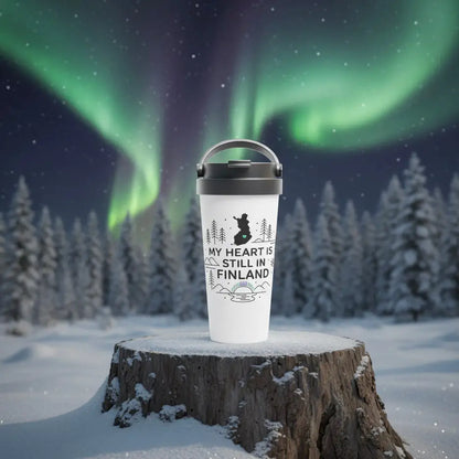 My Heart Is Still In Finland - Stainless Steel Travel Mug - Print Material - Rather Be In Finland €39.95