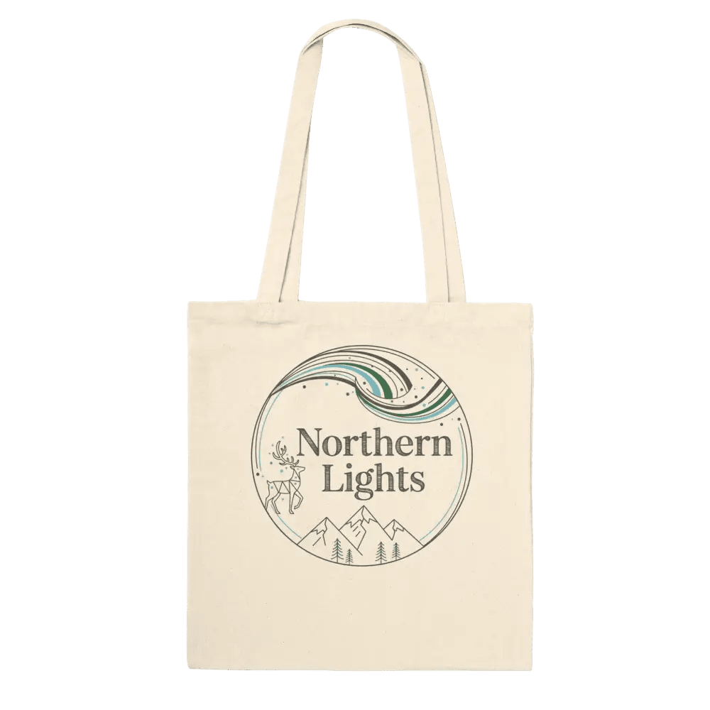 Northern Lighst Design - Premium Tote Bag - Rather Be In Finland