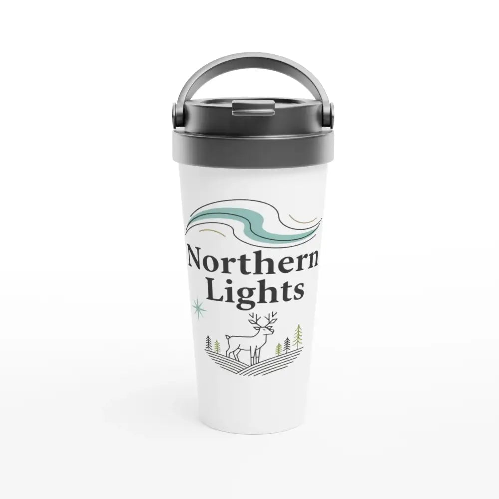 Northern Lights - Finnish Stainless Steel Travel Mug - Rather Be In Finland