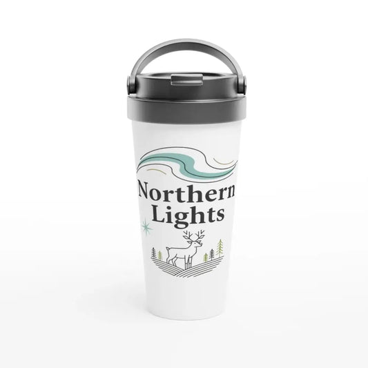 Northern Lights - Finnish Stainless Steel Travel Mug - Rather Be In Finland