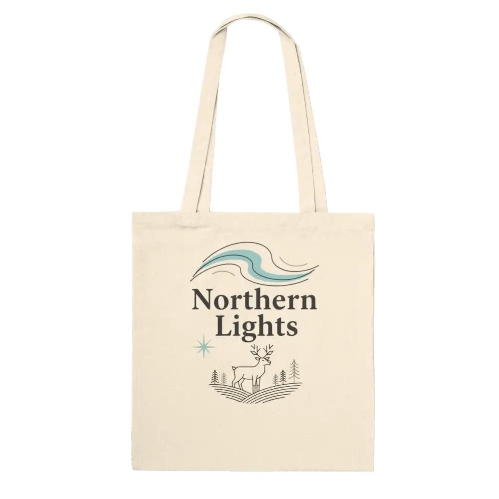 Northern Lights - Premium Finnish Tote Bag - Rather Be In Finland