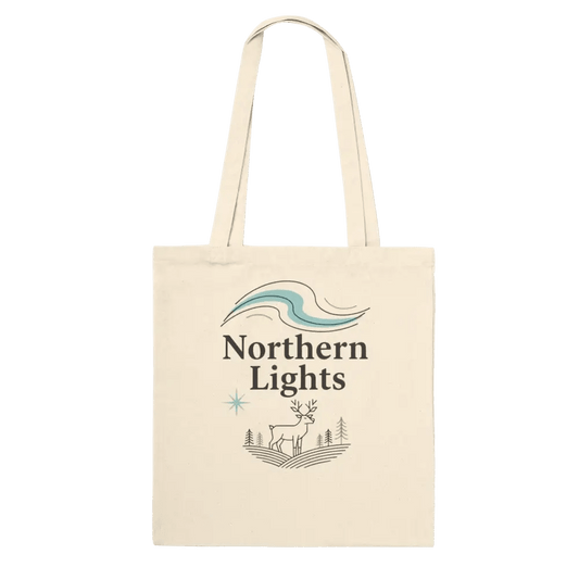 Northern Lights - Premium Finnish Tote Bag - Rather Be In Finland