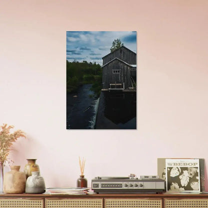 Old Finnish Watermill by the River - Poster - Rather Be In Finland
