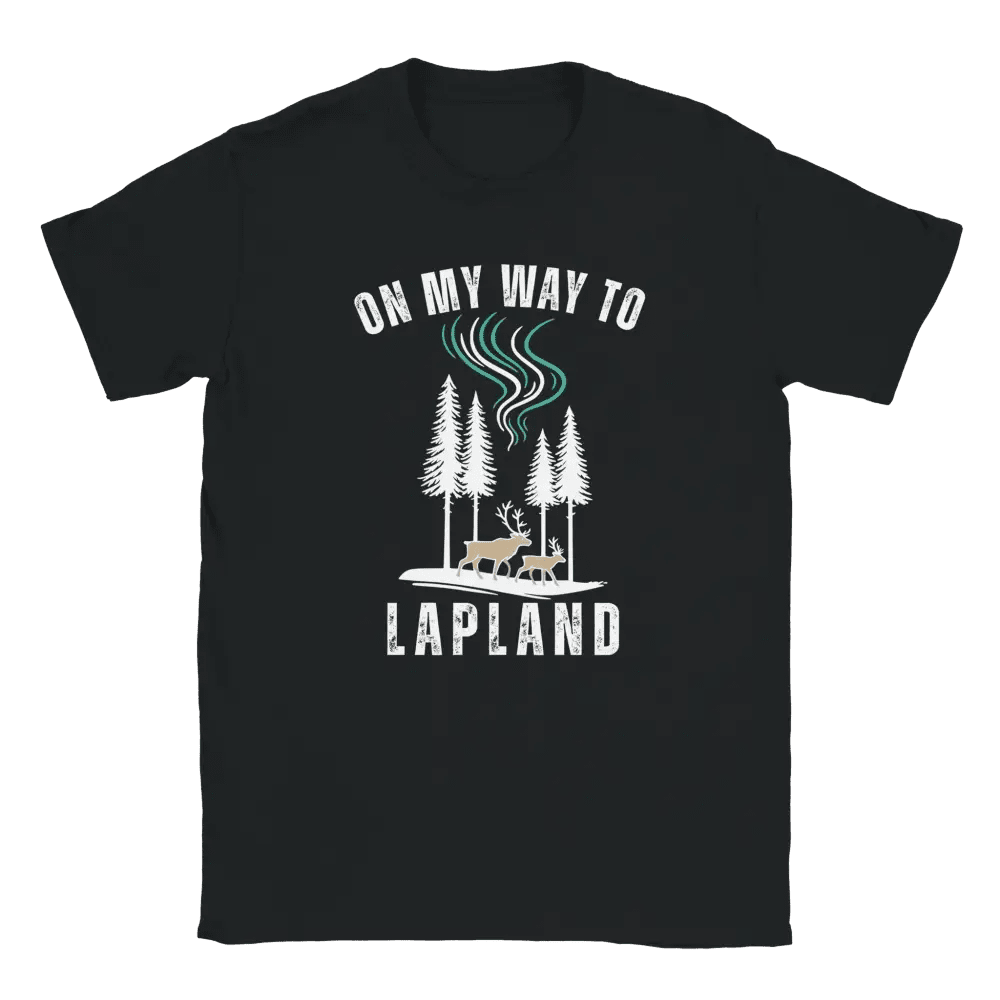 On My Way to Lapland – Finland T-Shirt - Rather Be In Finland