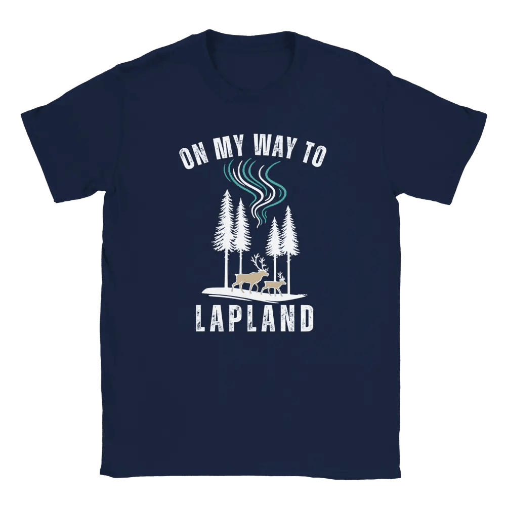 On My Way to Lapland – Finland T-Shirt - Rather Be In Finland
