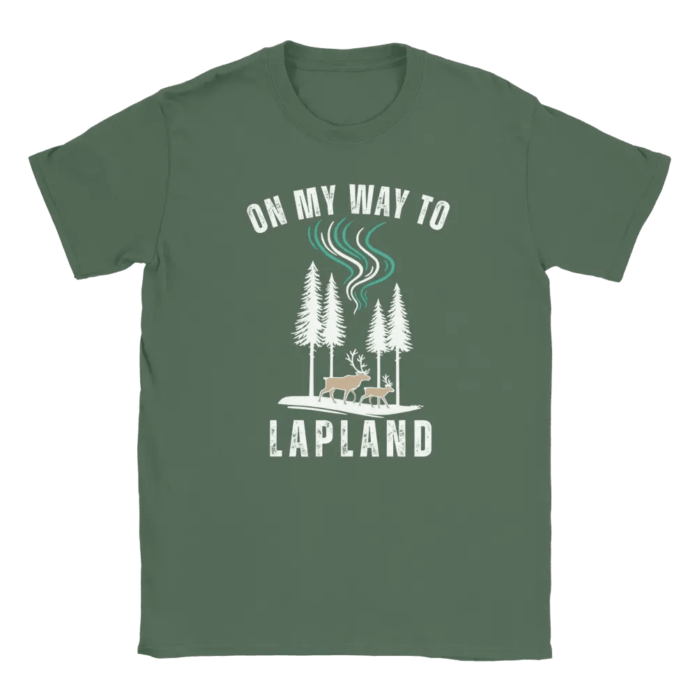 On My Way to Lapland – Finland T-Shirt - Rather Be In Finland