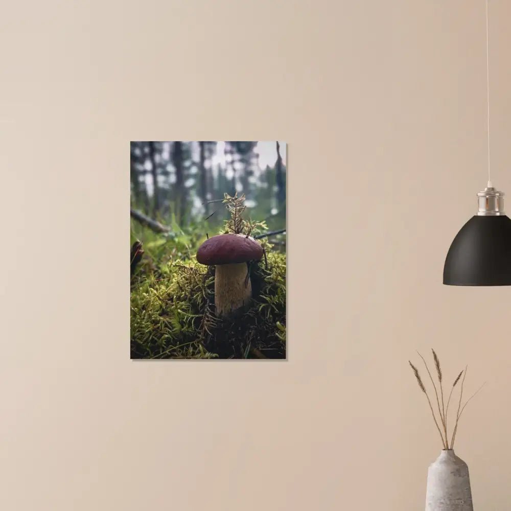 Perfect porcini mushroom in a Finnish forest - Poster - Rather Be In Finland