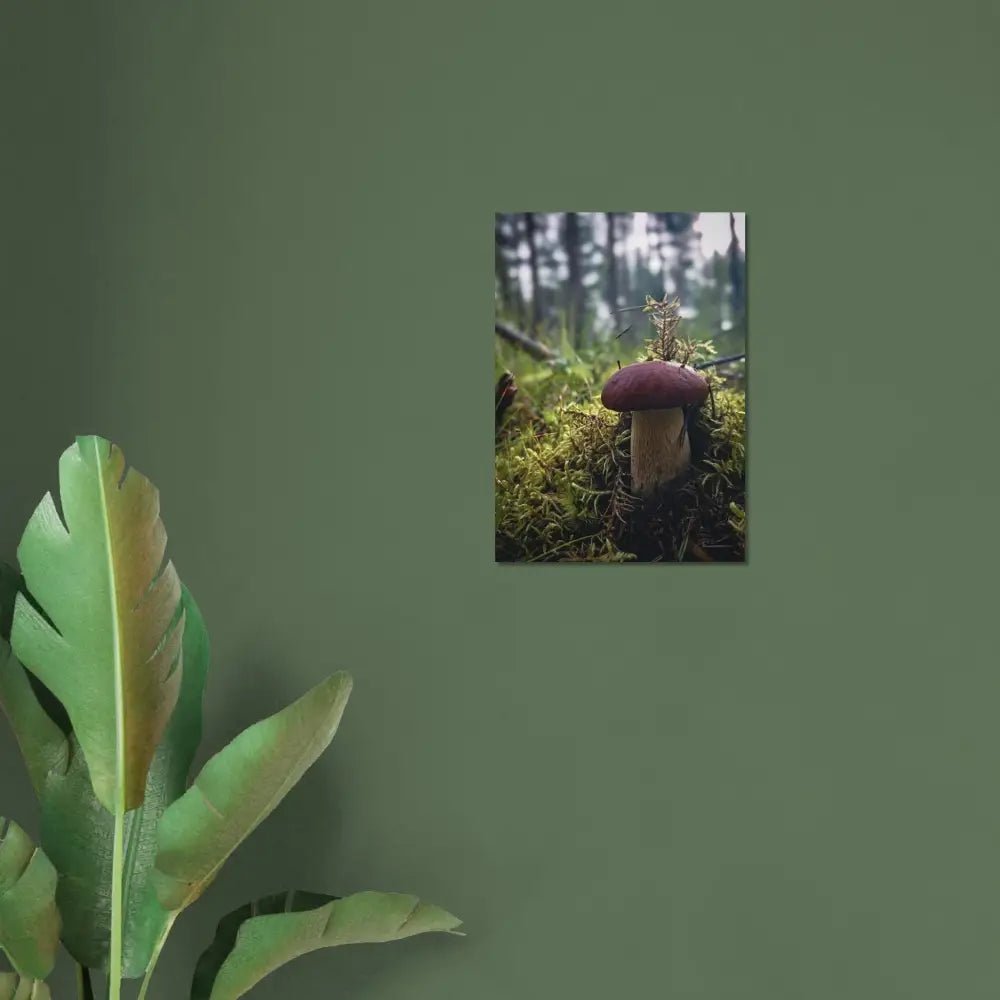 Perfect porcini mushroom in a Finnish forest - Poster - Rather Be In Finland