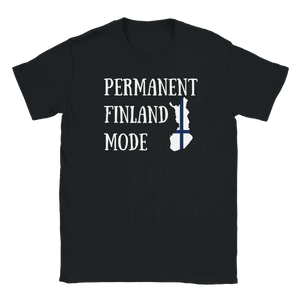 Photo du produit : t-shirt au motif « Permanent Finland Mode » de Rather Be in Finland