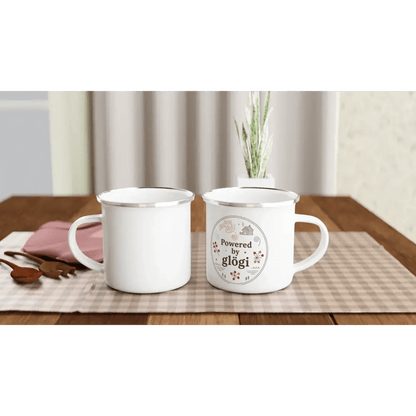 Powered By Glögi - Enamel Mug - Rather Be In Finland